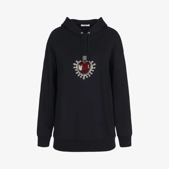 纪梵希/Givenchy 女士 Sacred apple刺绣连帽衫 BW900CG0G4-001