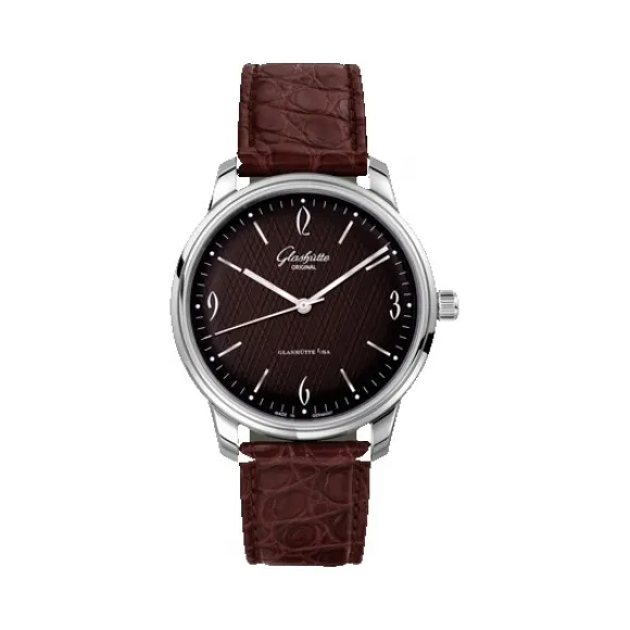 格拉苏蒂/Glashutte Original VINTAGE 复古系列 精钢 自动机械机芯 男表 1-39-52-10-02-01