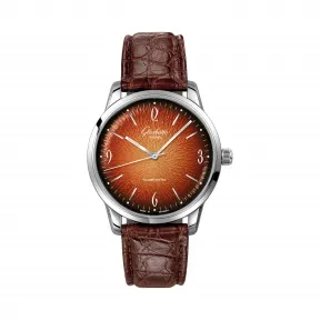 格拉苏蒂/Glashutte Original VINTAGE 复古系列 抛光精钢 自动机械机芯 男表 1-39-52-13-02-04