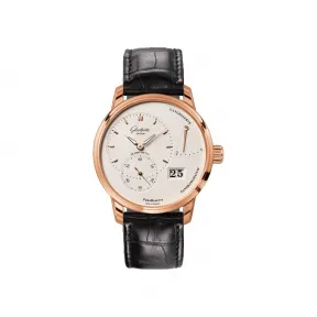 格拉苏蒂/Glashutte Original Pano 偏心系列 18K 红金 手动机械机芯 男表 1-65-01-25-15-04