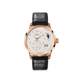 格拉苏蒂/Glashutte Original Pano 偏心系列 18K 红金 自动机械机芯 男表 1-90-02-45-35-05