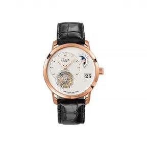 格拉苏蒂/Glashutte Original Pano 偏心系列 18K 红金 自动机械机芯 男表 1-93-02-05-05-04