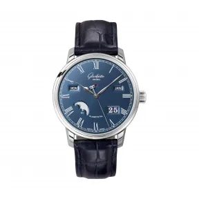 格拉苏蒂/Glashutte Original Senator 参议员系列 精钢 自动机械机芯 男表 100-02-07-12-30