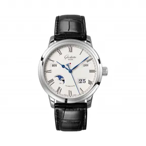 格拉苏蒂/Glashutte Original Senator 参议员系列 精钢 自动机械机芯 男表 100-02-22-12-05