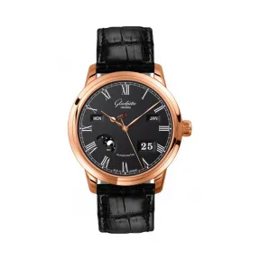 格拉苏蒂/Glashutte Original Senator 参议员系列 18K 红金 自动机械机芯 男表 100-02-25-05-05