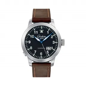 格拉苏蒂/Glashutte Original Senator 参议员系列 精钢 自动机械机芯 男表 100-03-07-05-04