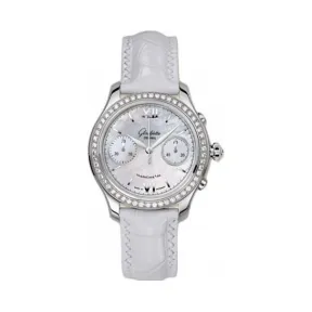 格拉苏蒂/Glashutte Original Ladies 女士系列 精钢镶钻 自动机械机芯 女表 39-34-12-12-04