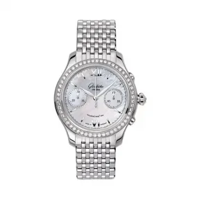 格拉苏蒂/Glashutte Original Ladies 女士系列 精钢镶钻 自动机械机芯 女表 39-34-12-12-14