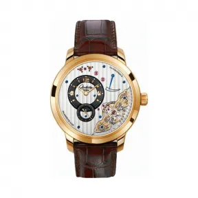 格拉苏蒂/Glashutte Original Pano 偏心系列 18K玫瑰金 手动机械机芯 男表 66-01-01-01-05