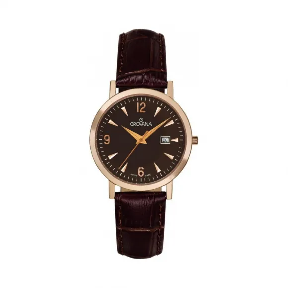 金韵娜/Grovana Regular Collection 系列 32 mm  镀玫瑰金 石英机芯 女表 3230.1566