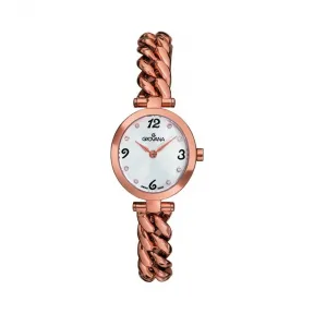 金韵娜/Grovana Regular Collection 系列 23x25 mm  镀玫瑰金 石英机芯 女表 4571.1162