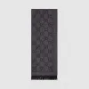 古驰/Gucci GG 提花图案针织围巾 133483-3G200-1160