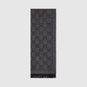 古驰/Gucci GG 提花图案针织围巾 133483-3G200-1160