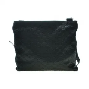 古驰/Gucci 黑色 皮革  斜跨包 201446-BNX1G-1000