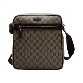 古驰/Gucci 啡色 PVC  斜跨包 201448-KGDIG-8588