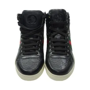 古驰/Gucci 黑色 皮革  平底鞋 221825-A9L90-1072