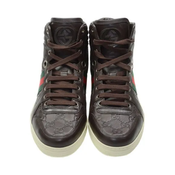 古驰/Gucci 深啡色 皮革  平底鞋 221825-A9L90-2060