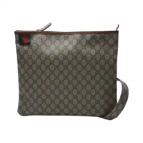 古驰/Gucci 啡色 PVC  斜跨包 246412-KGD3G-8527