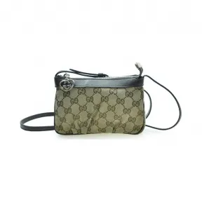 古驰/Gucci 啡色 帆布  斜挎包 256899-FAFXG-9643