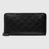 古驰/Gucci Gucci Signature皮革全拉链式钱包 307987 CWC1R 1000
