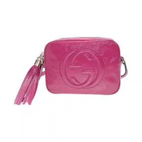 古驰/Gucci 桃红色 漆皮  斜跨包 308364-AB80G-5523