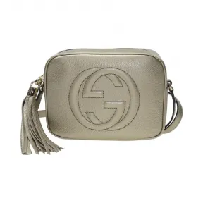 古驰/Gucci 金色 牛皮  斜挎包 308364-AH90G-9524