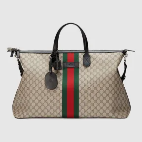 古驰/Gucci 织带GG高级人造革行李包 353406 KHNGN 9692