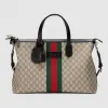 古驰/Gucci 织带GG高级人造革行李包 359261 KHNGN 9692
