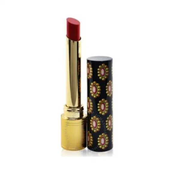 古驰/Gucci Ladies Rouge De Beaute Brillant Glow & Care 唇彩 0.06 盎司 #25 Goldie Red Makeup 3614228844857 3614228844857