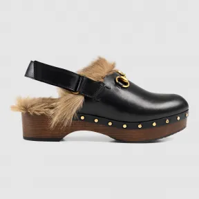 古驰/Gucci Amstel 皮革木屐 397747 BLR60 1065