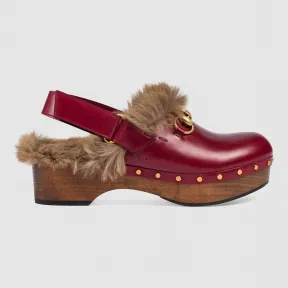 古驰/Gucci Amstel 皮革木屐 397747 DJE40 6461