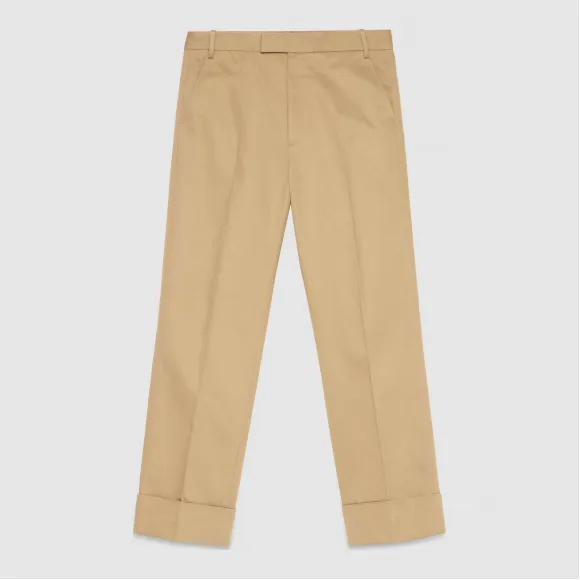 古驰/Gucci 棉斜纹布宽松裤 400638 Z3786 9813