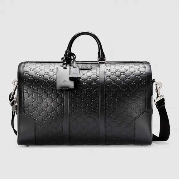 古驰/Gucci Gucci Signature 真皮行李包 406380 CWCBN 1000