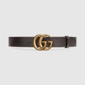 古驰/Gucci 双G带扣皮革腰带 406831-DJ20T-2145