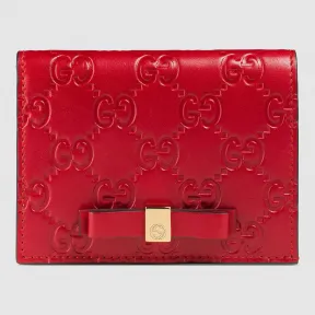 古驰/Gucci Gucci Signature皮革卡片夹 406924 CWC1G 6433