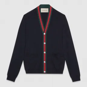 古驰/Gucci 织带羊毛开衫 408146 Z596A 4060