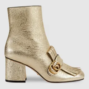 古驰/Gucci 金属质感及踝靴 408210 DKT00 7100