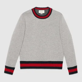 古驰/Gucci 纯棉织带运动衫 408239 X5B43 1701