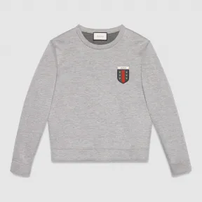 古驰/Gucci 织带盾牌粘纤针织运动衫 408241 X6459 1013