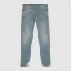 古驰/Gucci 漂白水洗修身牛仔裤 408636 XD398 4007