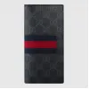 古驰/Gucci 高级人造帆布饰条纹织带钱包 408836 KHN4N 1095