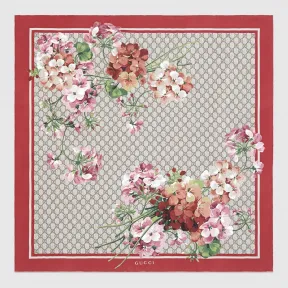 古驰/Gucci GG Blooms印花真丝围巾 409677 3G001 6465