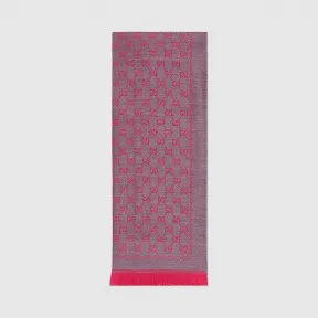 古驰/Gucci 羊毛GG提花围巾 411115-3G200-1372