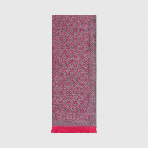 古驰/Gucci 羊毛GG提花围巾 411115-3G200-1372