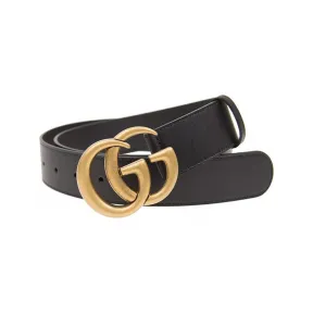 古驰/Gucci  黑色 牛皮 皮带 411924CWC1N1000100