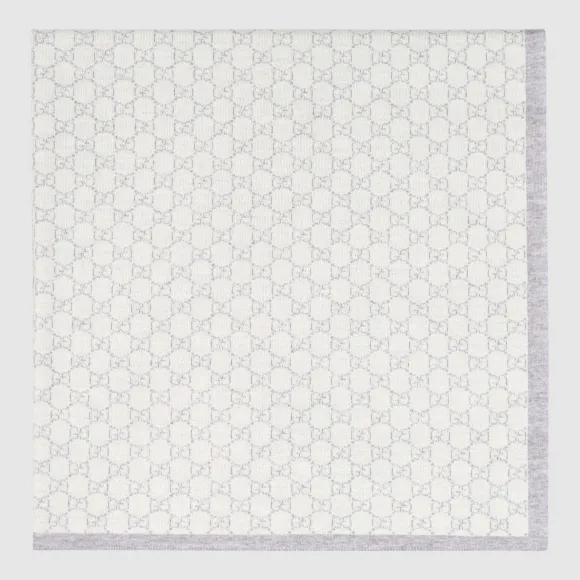 古驰/Gucci GG 图案羊毛婴儿毯 417865 3K200 9263