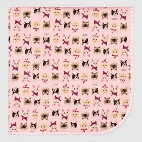 古驰/Gucci 猫形印花双面婴儿毯 424176 3K500 5878