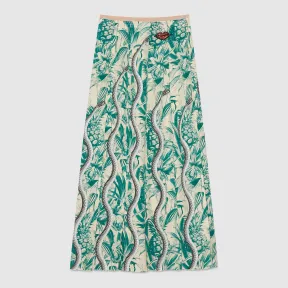 古驰/Gucci 蛇形图案百褶裙 424587 ZGK37 3367