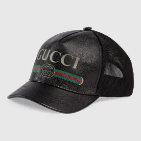 古驰/Gucci Gucci印花皮革棒球帽 426887 4HD93 1060