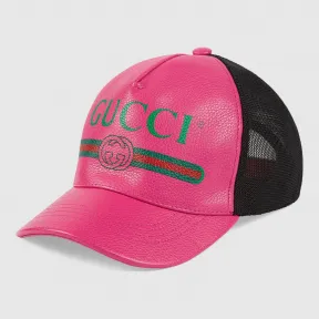古驰/Gucci Gucci印花皮革棒球帽 426887 4HD93 5660